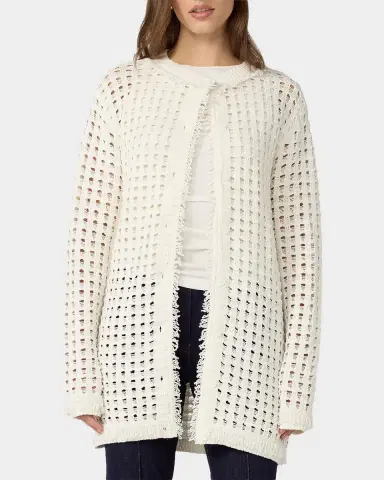 Diane von Furstenberg Celestina Fringed Open-Stitch Cardigan | Thumbnail 8 Diane von Furstenberg Celestina Fringed Open-Stitch Cardigan | Thumbnail 8