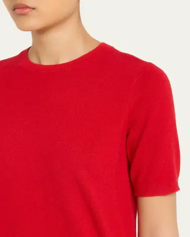 MARIA MCMANUS Cashmere-Cotton Knit Crewneck T-Shirt | Thumbnail 5 MARIA MCMANUS Cashmere-Cotton Knit Crewneck T-Shirt | Thumbnail 5