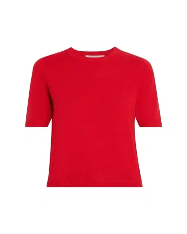 MARIA MCMANUS Cashmere-Cotton Knit Crewneck T-Shirt | Thumbnail 1 MARIA MCMANUS Cashmere-Cotton Knit Crewneck T-Shirt | Thumbnail 1