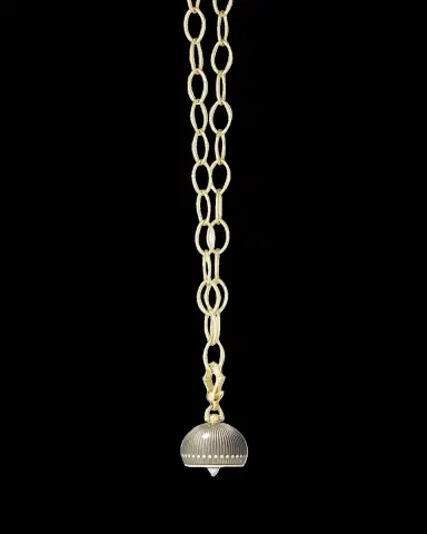 Paul Morelli 18K Enameled Meditation Bell Pendant | Thumbnail 2 Paul Morelli 18K Enameled Meditation Bell Pendant | Thumbnail 2