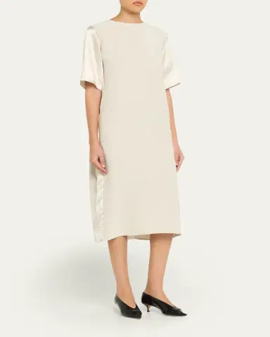Maria McManus Mixed-Media Short-Sleeve Midi T-Shirt Dress | Thumbnail 4 Maria McManus Mixed-Media Short-Sleeve Midi T-Shirt Dress | Thumbnail 4