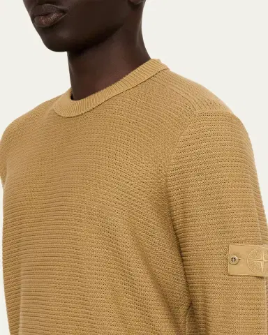 Stone Island Men's Ghost Cotton & Cashmere Crewneck Sweater | Thumbnail 5 Stone Island Men's Ghost Cotton & Cashmere Crewneck Sweater | Thumbnail 5