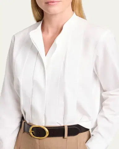 TWP Close Call Pleated Cotton Shirt | Thumbnail 5 TWP Close Call Pleated Cotton Shirt | Thumbnail 5