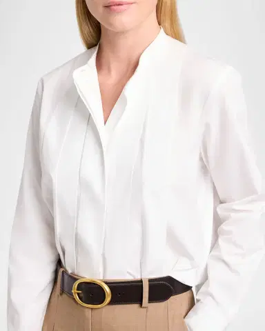 TWP Close Call Pleated Cotton Shirt | Thumbnail 9 TWP Close Call Pleated Cotton Shirt | Thumbnail 9