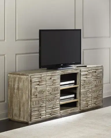 Peninsula Home Collection Gwen Carved Entertainment Console | Thumbnail 2 Peninsula Home Collection Gwen Carved Entertainment Console | Thumbnail 2