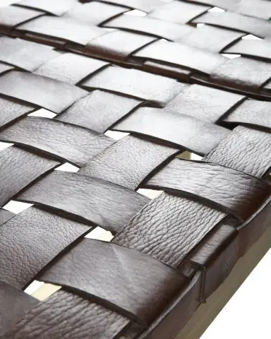 Peninsula Home Collection Hildago Woven Leather Bench | Thumbnail 4 Peninsula Home Collection Hildago Woven Leather Bench | Thumbnail 4