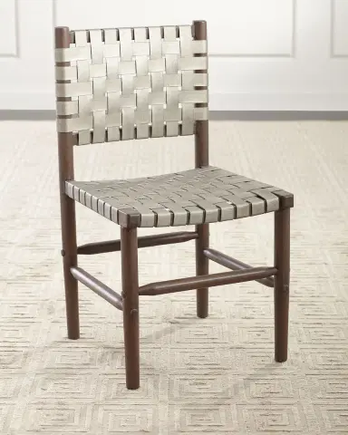 Peninsula Home Collection Arno Leather Dining Side Chair | Thumbnail 3 Peninsula Home Collection Arno Leather Dining Side Chair | Thumbnail 3