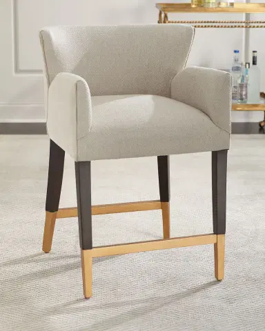 Peninsula Home Collection Stormi Upholstered Bar Stool, 30" | Thumbnail 1 Peninsula Home Collection Stormi Upholstered Bar Stool, 30" | Thumbnail 1