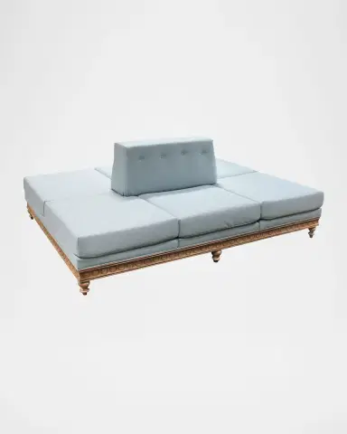 Peninsula Home Collection Gemini Vegan Leather Double-Sided Sofa, 98" | Thumbnail 4 Peninsula Home Collection Gemini Vegan Leather Double-Sided Sofa, 98" | Thumbnail 4