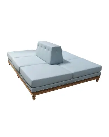 Peninsula Home Collection Gemini Vegan Leather Double-Sided Sofa, 98" | Thumbnail 1 Peninsula Home Collection Gemini Vegan Leather Double-Sided Sofa, 98" | Thumbnail 1