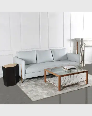 Peninsula Home Collection Emma Vegan Leather Sofa, 96" | Thumbnail 4 Peninsula Home Collection Emma Vegan Leather Sofa, 96" | Thumbnail 4