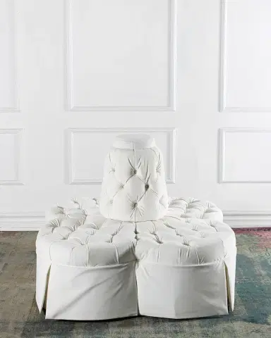 Peninsula Home Collection Fleur Velvet Island Sofa, 55" | Thumbnail 6 Peninsula Home Collection Fleur Velvet Island Sofa, 55" | Thumbnail 6