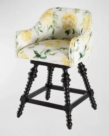 Peninsula Home Collection Loren Swivel 26" Counter Stool | Thumbnail 3 Peninsula Home Collection Loren Swivel 26" Counter Stool | Thumbnail 3