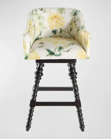 Peninsula Home Collection Loren Swivel 30" Bar Stool | Thumbnail 3 Peninsula Home Collection Loren Swivel 30" Bar Stool | Thumbnail 3