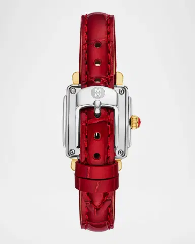 Michele Special Edition Deco Madison Red Mini Diamond Pavé Watch | Thumbnail 3 Michele Special Edition Deco Madison Red Mini Diamond Pavé Watch | Thumbnail 3