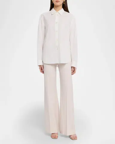 Victoria Beckham Alina Patch-Pocket Wide-Leg Trousers | Thumbnail 2 Victoria Beckham Alina Patch-Pocket Wide-Leg Trousers | Thumbnail 2