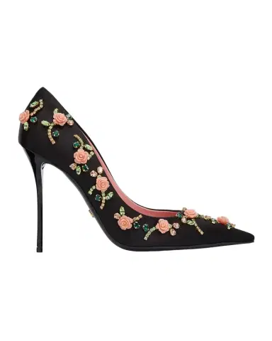 Dolce & Gabbana 105mm Embellished Satin Pumps | Thumbnail 1 Dolce & Gabbana 105mm Embellished Satin Pumps | Thumbnail 1