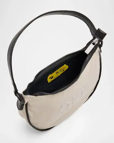 Off-White Girl's Rhinestone Logo Hobo Bag | Thumbnail 3 Off-White Girl's Rhinestone Logo Hobo Bag | Thumbnail 3