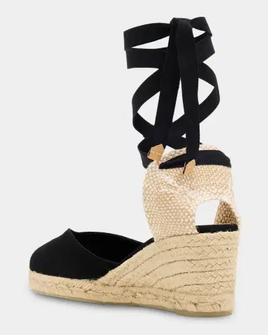 Castañer 50mm Chiara Canvas Espadrille Wedge Sandals | Thumbnail 4 Castañer 50mm Chiara Canvas Espadrille Wedge Sandals | Thumbnail 4