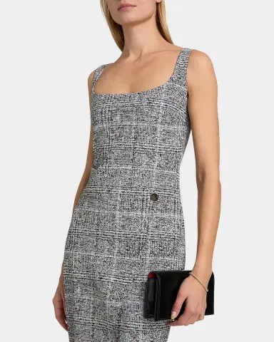 Chiara Boni La Petite Robe Fisoro Tweed-Print Jersey Bodycon Midi Dress | Thumbnail 6 Chiara Boni La Petite Robe Fisoro Tweed-Print Jersey Bodycon Midi Dress | Thumbnail 6