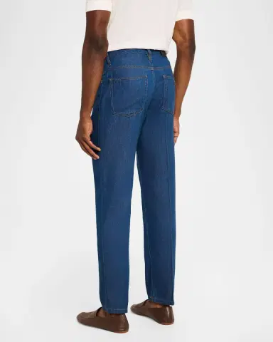 Emporio Armani Men's Medium-Wash Denim Straight-Leg Jeans | Thumbnail 3 Emporio Armani Men's Medium-Wash Denim Straight-Leg Jeans | Thumbnail 3