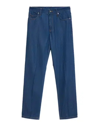 Emporio Armani Men's Medium-Wash Denim Straight-Leg Jeans | Thumbnail 1 Emporio Armani Men's Medium-Wash Denim Straight-Leg Jeans | Thumbnail 1