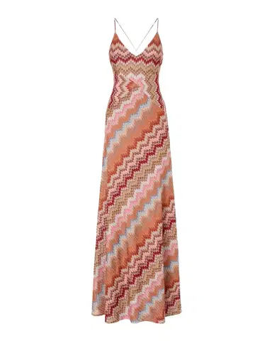 Missoni Multicolor Snake Chevron Sleeveless Gown | Thumbnail 1 Missoni Multicolor Snake Chevron Sleeveless Gown | Thumbnail 1