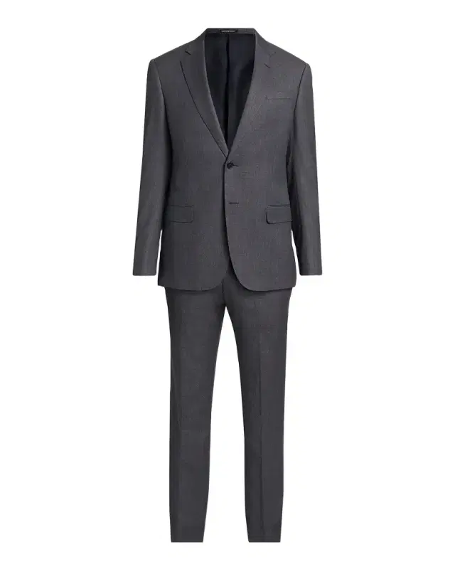 Men's Wool Micro-Print Two-Piece Suit Men's Wool Micro-Print Two-Piece Suit