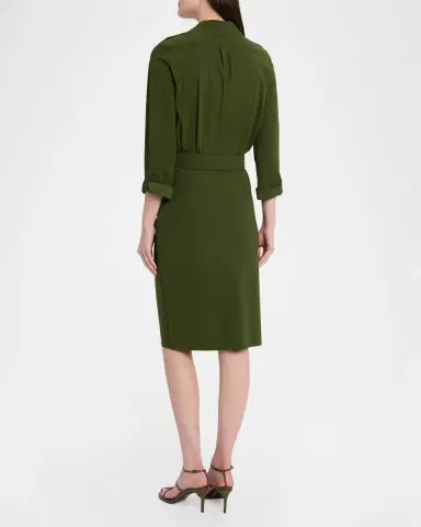 Chiara Boni La Petite Robe Minao Belted Faux-Wrap Dress | Thumbnail 3 Chiara Boni La Petite Robe Minao Belted Faux-Wrap Dress | Thumbnail 3