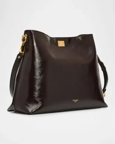 Dolce & Gabbana Vittoria Glossy Leather Crossbody Bag | Thumbnail 7 Dolce & Gabbana Vittoria Glossy Leather Crossbody Bag | Thumbnail 7