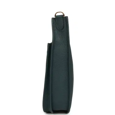 HERMÈS Hermes Evelyne III PM Vert Cypress Clemence Gold Hardware | Thumbnail 3 HERMÈS Hermes Evelyne III PM Vert Cypress Clemence Gold Hardware | Thumbnail 3