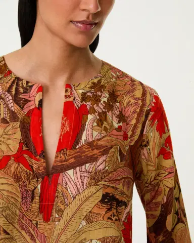 Emporio Sirenuse Giada Caftan in Jungle Print | Thumbnail 2 Emporio Sirenuse Giada Caftan in Jungle Print | Thumbnail 2