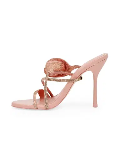 Cult Gaia Women's Camilla Crystal-Embellished Leather Sandals - Petal | Thumbnail 4 Cult Gaia Women's Camilla Crystal-Embellished Leather Sandals - Petal | Thumbnail 4