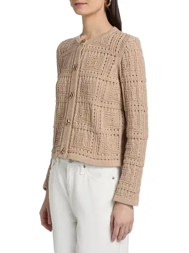dh New York Women's Helena Granny Square Cardigan | Thumbnail 4 dh New York Women's Helena Granny Square Cardigan | Thumbnail 4