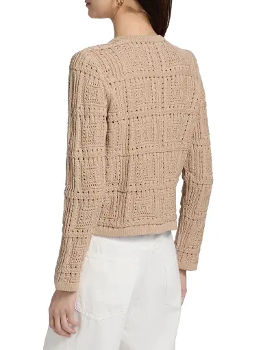 dh New York Women's Helena Granny Square Cardigan | Thumbnail 5 dh New York Women's Helena Granny Square Cardigan | Thumbnail 5
