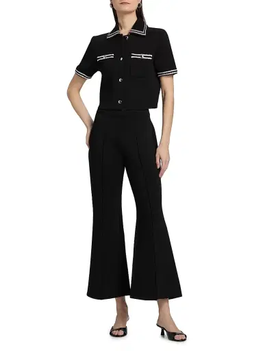 dh New York Women's Marena Crease Flared Pants - Black - Size XS | Thumbnail 2 dh New York Women's Marena Crease Flared Pants - Black - Size XS | Thumbnail 2