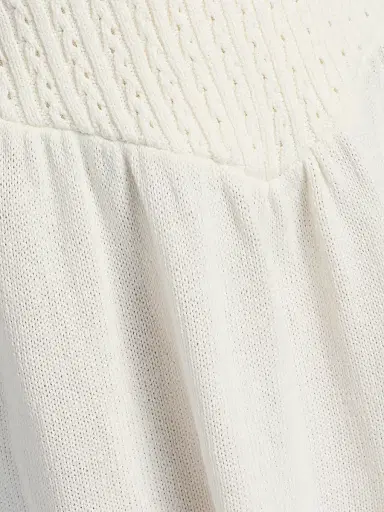 dh New York Women's Kylie Cable-Knit Minidress - White - Size Large | Thumbnail 7 dh New York Women's Kylie Cable-Knit Minidress - White - Size Large | Thumbnail 7