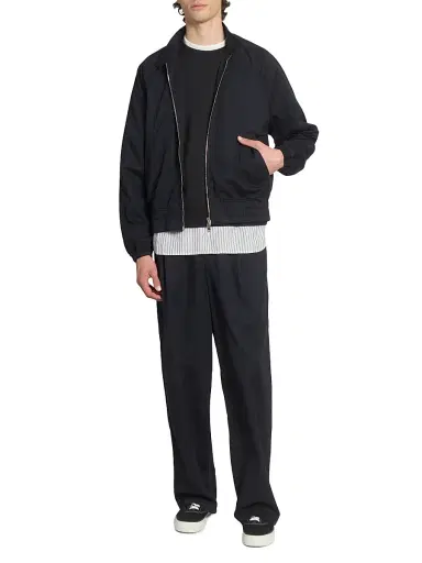OFFICINE GÉNÉRALE Men's Peterson Twill Drawstring Trousers - Faded Black - Size 38 | Thumbnail 2 OFFICINE GÉNÉRALE Men's Peterson Twill Drawstring Trousers - Faded Black - Size 38 | Thumbnail 2