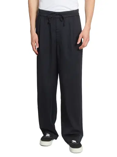 OFFICINE GÉNÉRALE Men's Peterson Twill Drawstring Trousers - Faded Black - Size 38 | Thumbnail 3 OFFICINE GÉNÉRALE Men's Peterson Twill Drawstring Trousers - Faded Black - Size 38 | Thumbnail 3