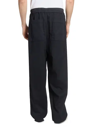 OFFICINE GÉNÉRALE Men's Peterson Twill Drawstring Trousers - Faded Black - Size 38 | Thumbnail 5 OFFICINE GÉNÉRALE Men's Peterson Twill Drawstring Trousers - Faded Black - Size 38 | Thumbnail 5
