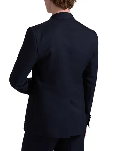 Dolce & Gabbana Men's Collegiate Logo Wool Double-Breasted Blazer - Blu Scurissimo | Thumbnail 5 Dolce & Gabbana Men's Collegiate Logo Wool Double-Breasted Blazer - Blu Scurissimo | Thumbnail 5