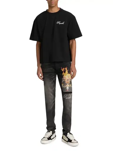 Ksubi Men's Future Memory Krown Halen Cotton T-Shirt - Black | Thumbnail 2 Ksubi Men's Future Memory Krown Halen Cotton T-Shirt - Black | Thumbnail 2