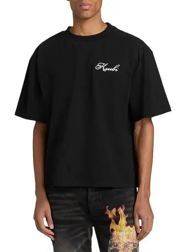 Ksubi Men's Future Memory Krown Halen Cotton T-Shirt - Black | Thumbnail 3 Ksubi Men's Future Memory Krown Halen Cotton T-Shirt - Black | Thumbnail 3