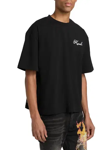 Ksubi Men's Future Memory Krown Halen Cotton T-Shirt - Black | Thumbnail 4 Ksubi Men's Future Memory Krown Halen Cotton T-Shirt - Black | Thumbnail 4
