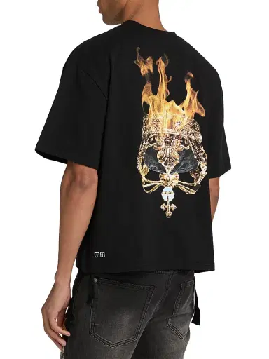 Ksubi Men's Future Memory Krown Halen Cotton T-Shirt - Black | Thumbnail 5 Ksubi Men's Future Memory Krown Halen Cotton T-Shirt - Black | Thumbnail 5