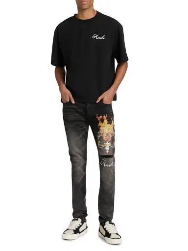 Ksubi Men's Future Memory Van Winkle Graphic Jeans - Black | Thumbnail 2 Ksubi Men's Future Memory Van Winkle Graphic Jeans - Black | Thumbnail 2