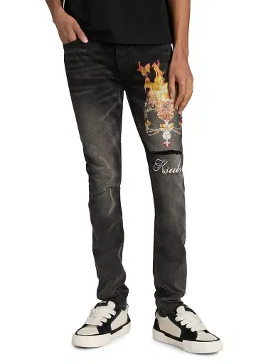Ksubi Men's Future Memory Van Winkle Graphic Jeans - Black | Thumbnail 3 Ksubi Men's Future Memory Van Winkle Graphic Jeans - Black | Thumbnail 3