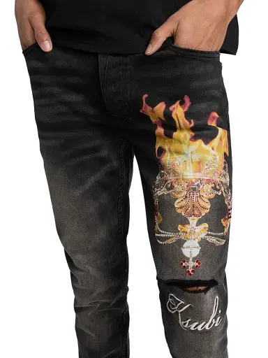 Ksubi Men's Future Memory Van Winkle Graphic Jeans - Black | Thumbnail 6 Ksubi Men's Future Memory Van Winkle Graphic Jeans - Black | Thumbnail 6