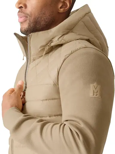 Mackage Men's Fletcher Mixed-Media Down Jacket - Light Camel | Thumbnail 6 Mackage Men's Fletcher Mixed-Media Down Jacket - Light Camel | Thumbnail 6