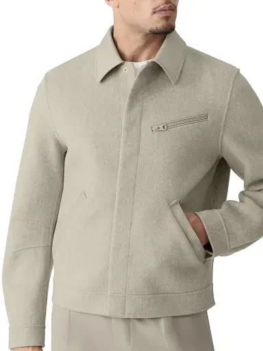 Mackage Men's Hayes Double-Face Wool Workwear Jacket - Taupe Mix Taupe | Thumbnail 5 Mackage Men's Hayes Double-Face Wool Workwear Jacket - Taupe Mix Taupe | Thumbnail 5
